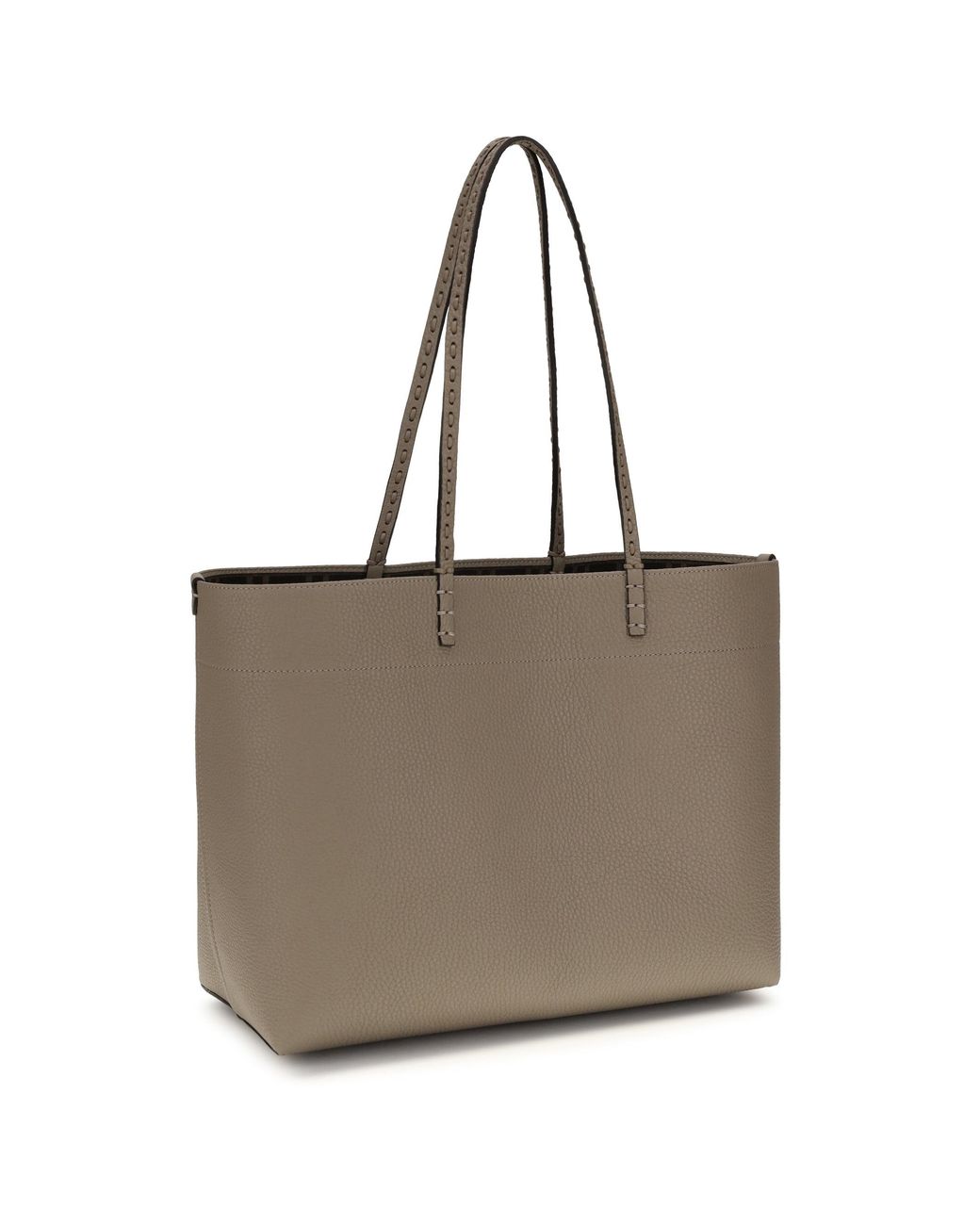 Fendi Gray Medium Roll Shopping Bag