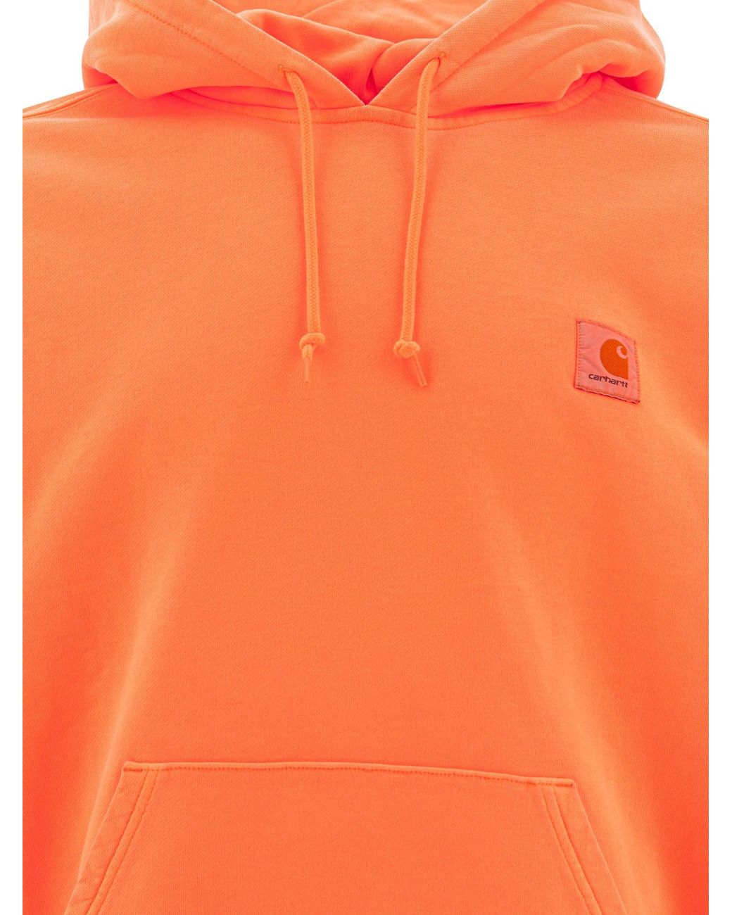 Carhartt Orange "Hooded Industry Sweat" Hoodie for men