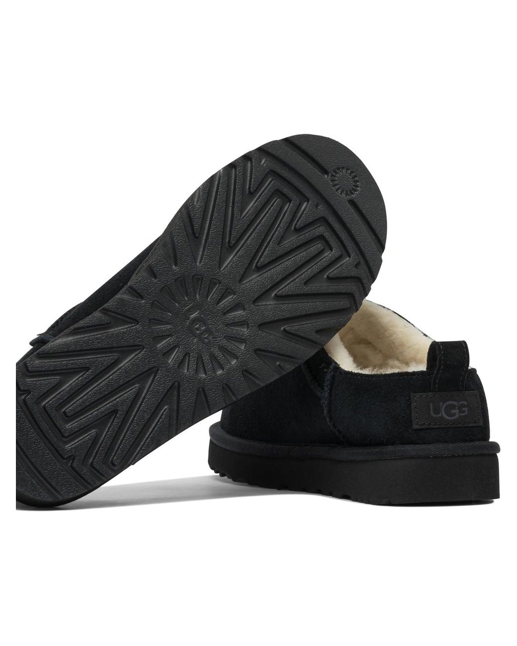 Ugg Black "Classic Micro" Pull-On Ankle Boots