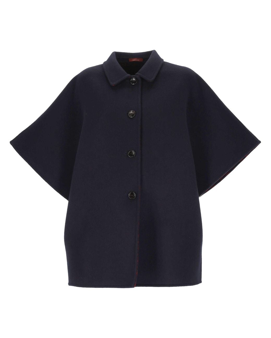 Gucci Blue Short Sleeves Caban Jacket Wool