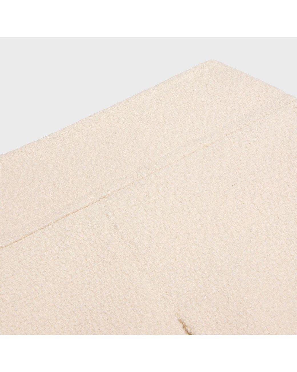 Céline Natural Cashmere Tweed Skirt