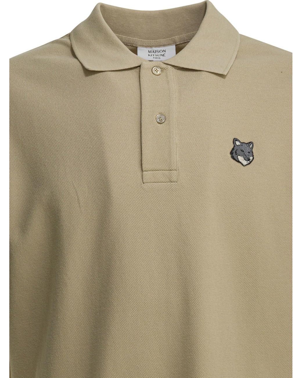 Maison Kitsuné Green Cotton Polo Shirts for men