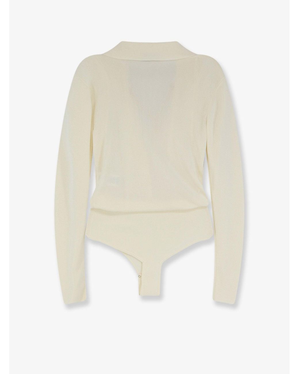 Elisabetta Franchi White Viscose Blend Bodysuit