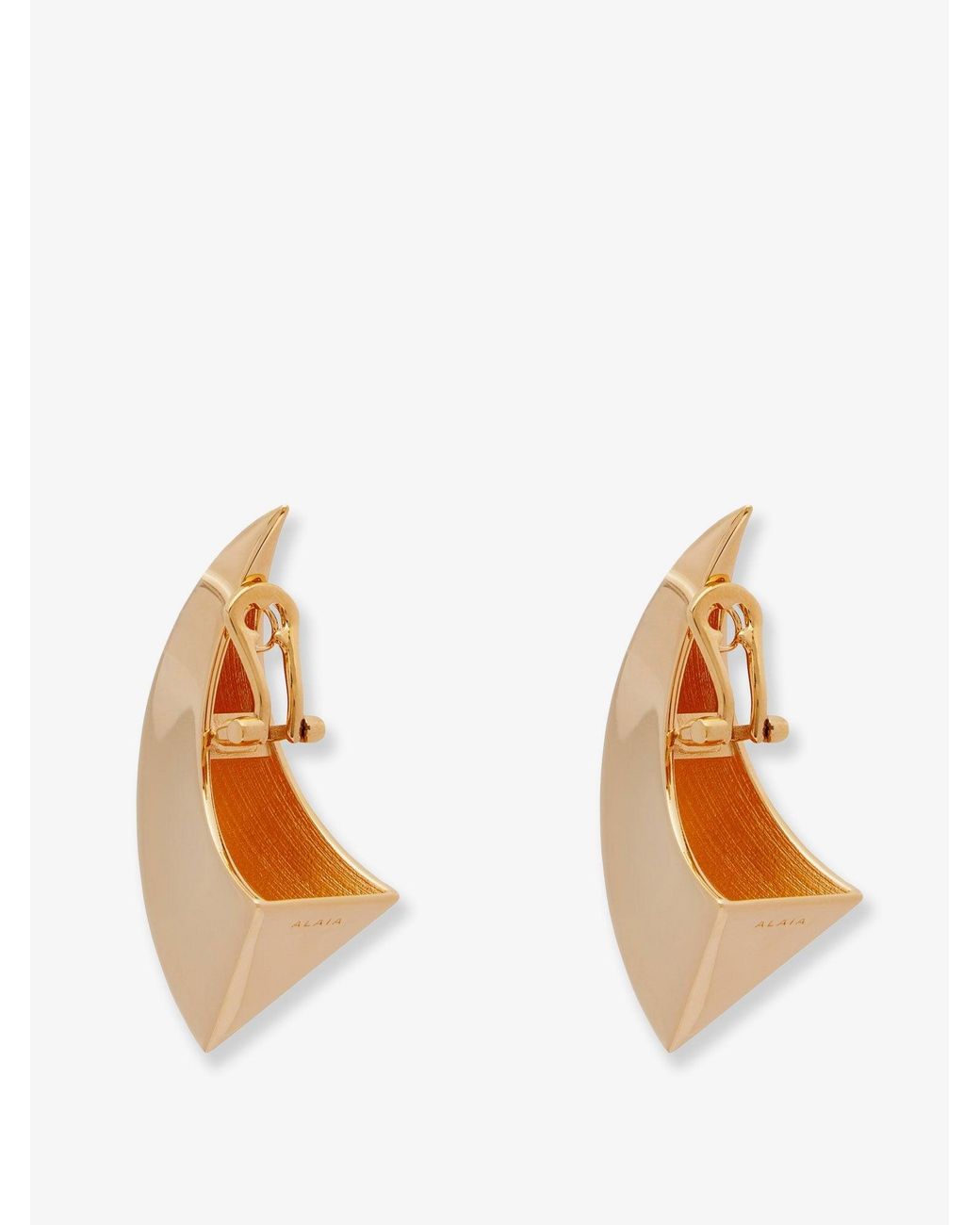 Alaïa White Brass Earrings