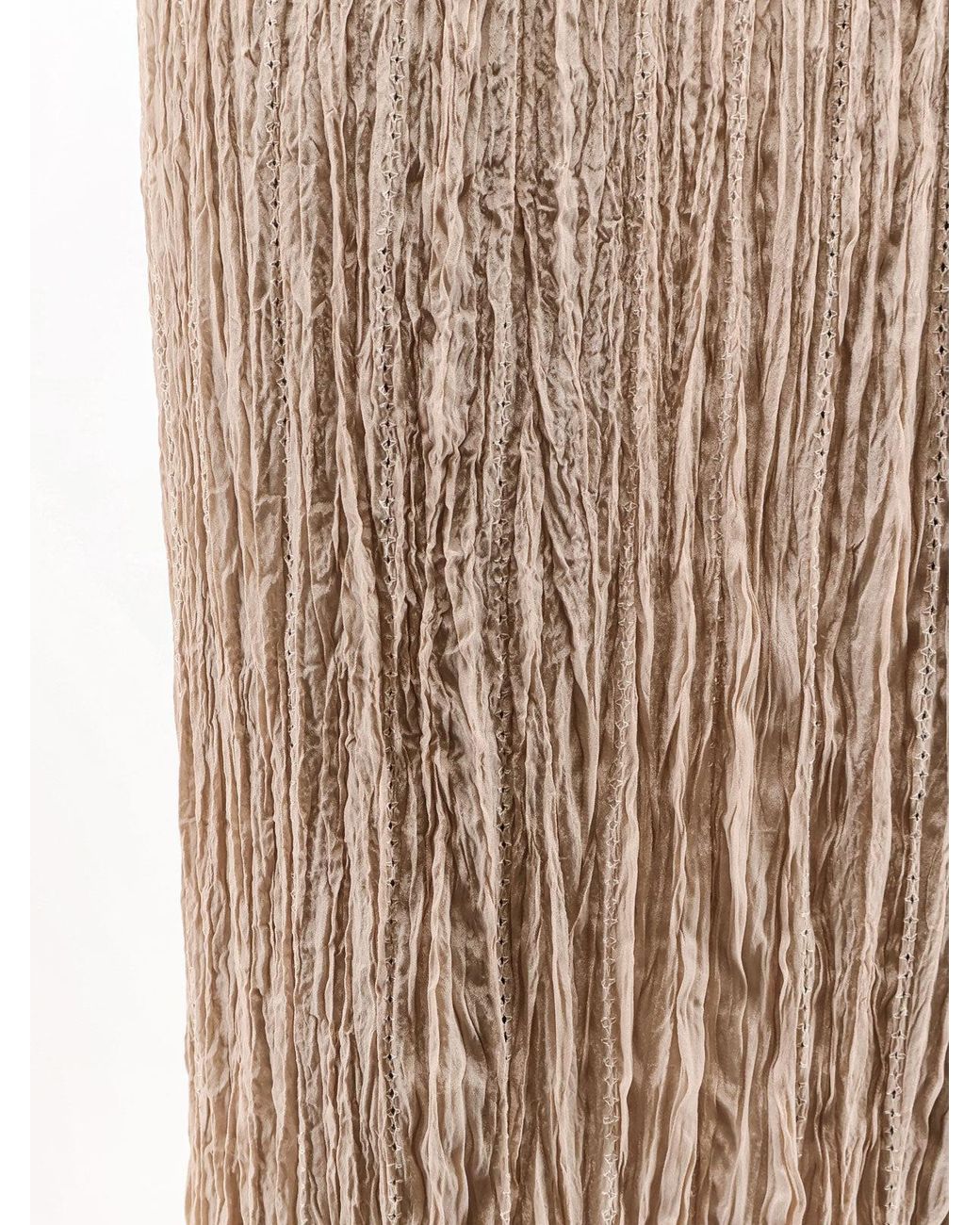 Alysi Natural Skirt Wrinkled Viscose