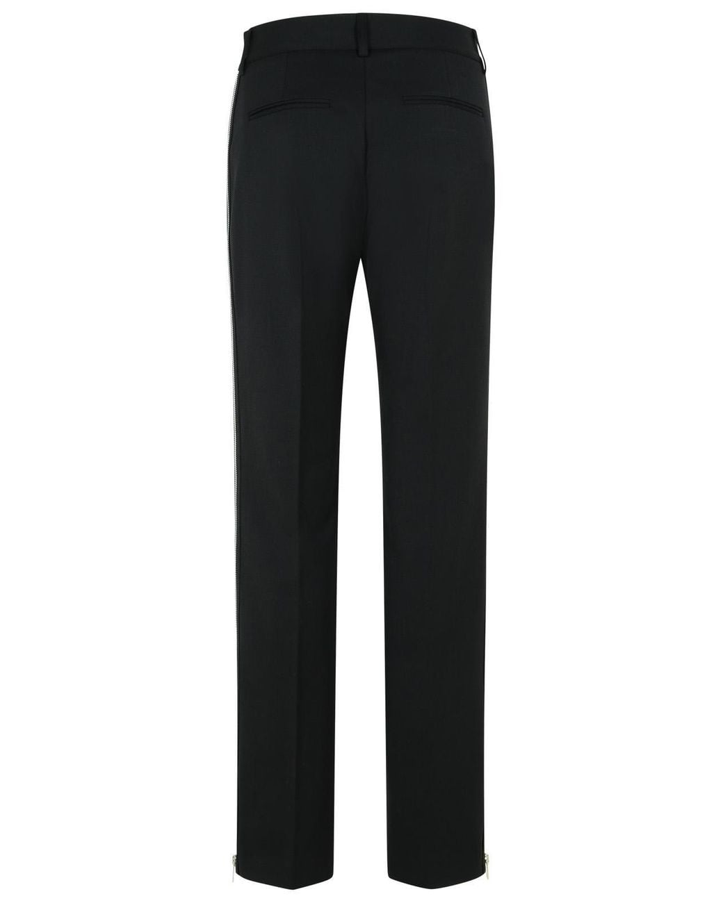 MSGM Black Polyester Pants