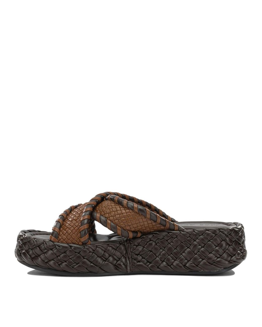 Pons Quintana Brown Leather Sandals
