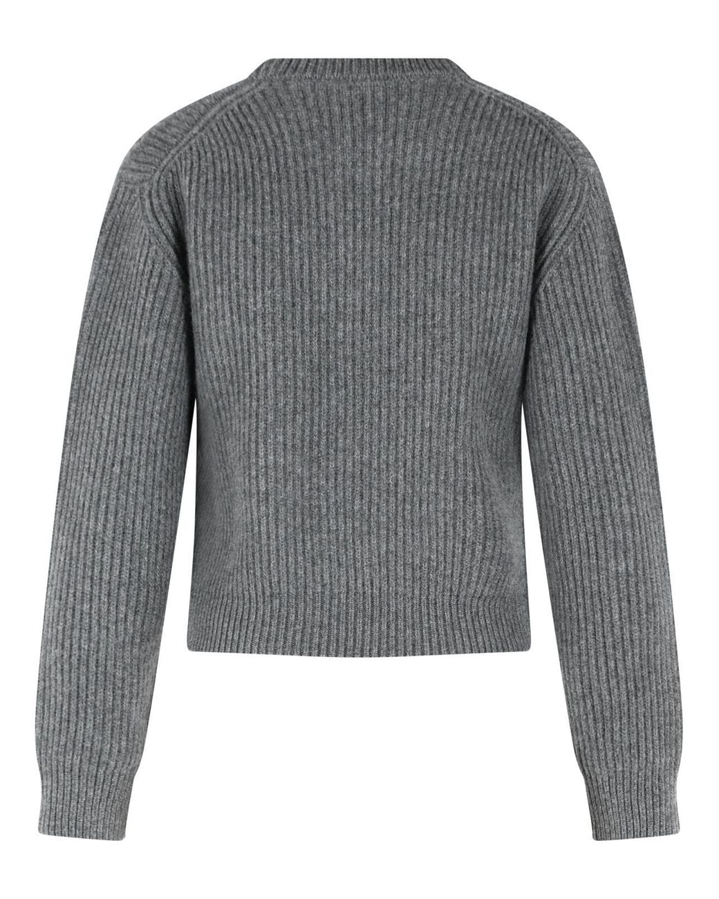 Jil Sander Gray Wool Sweater