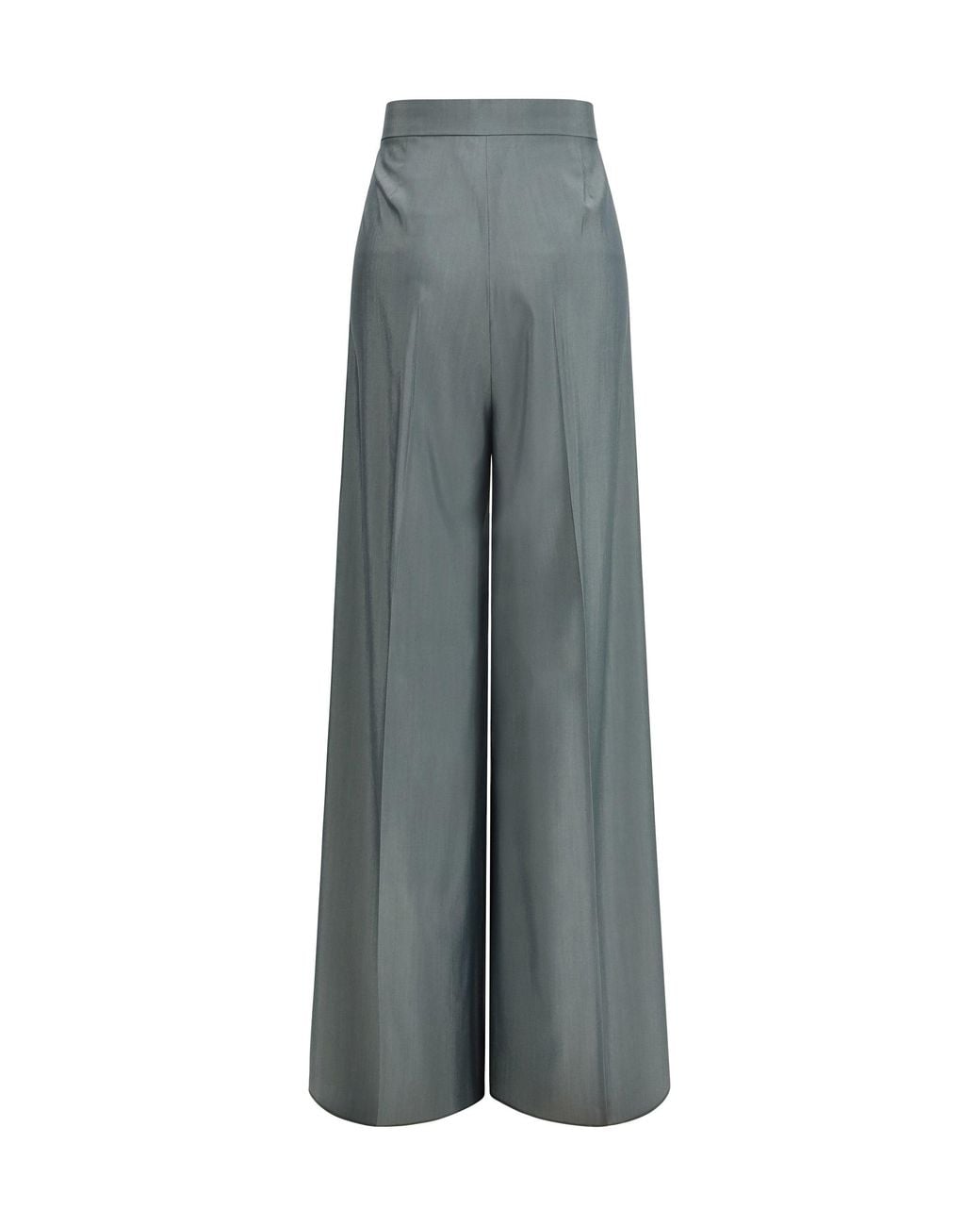 Max Mara Gray Virgin Wool Pants