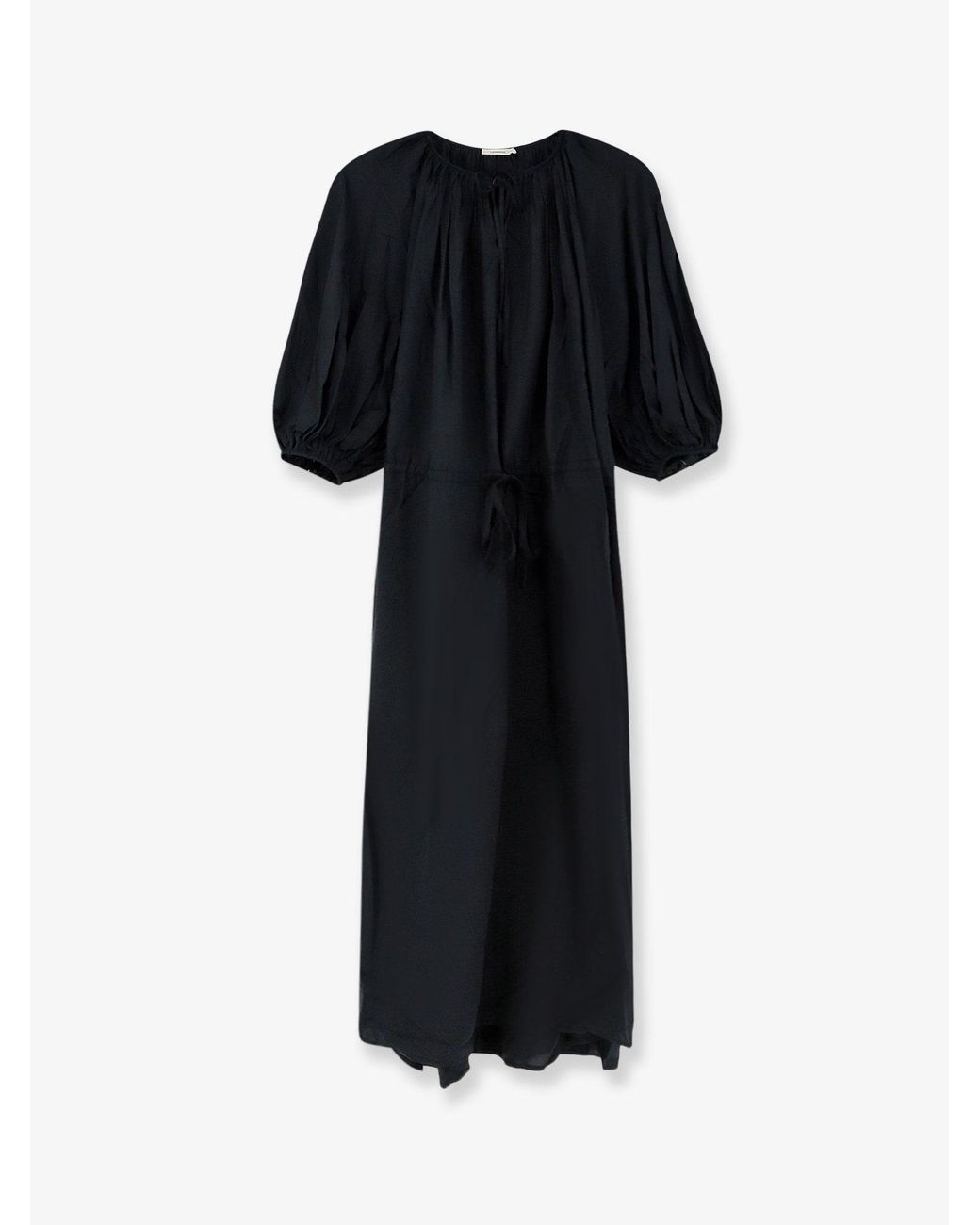 LAMRONS Black Dress Modal Silk