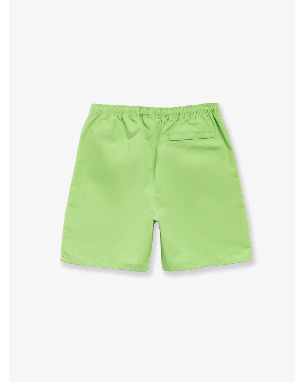 Stussy Green Nylon Swim Trunks With Logo for men