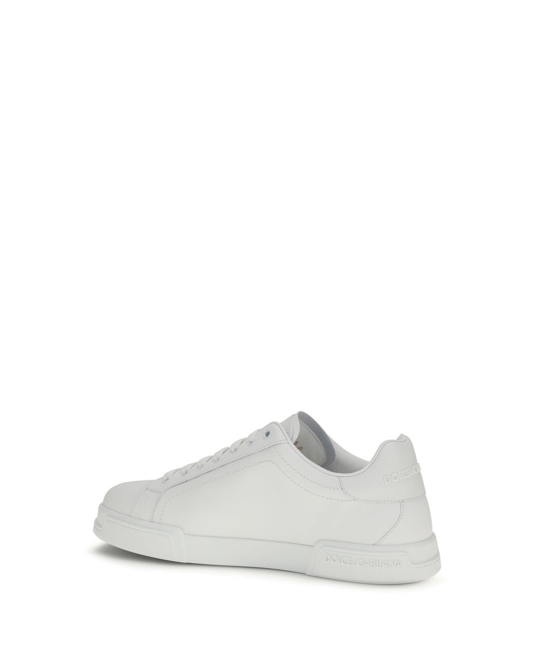 Dolce & Gabbana White Leather Sneakers for men