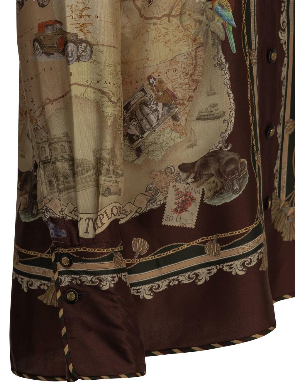 Zimmermann Brown "Valiant" Casual Shirt