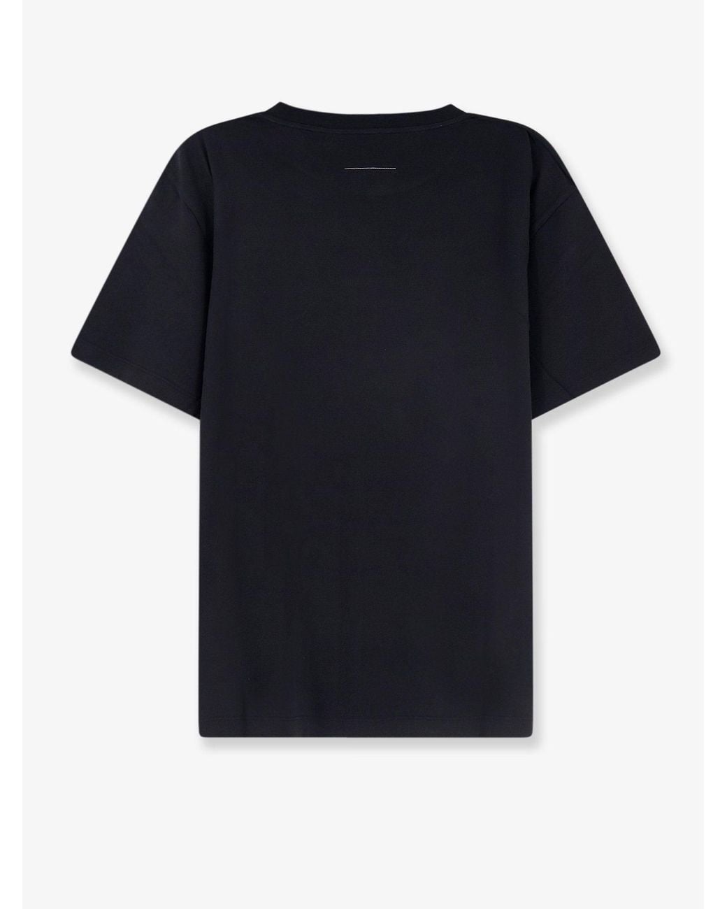 MM6 by Maison Margiela Black Numeric Cotton T-Shirt for men