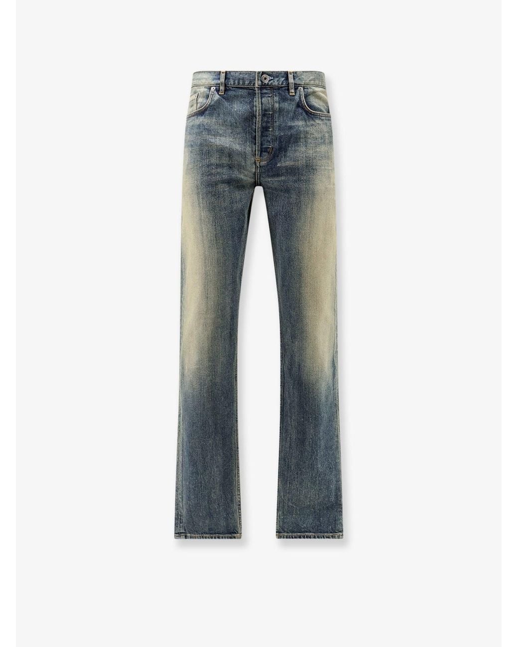 Dior Blue Cotton-Blend Skinny Jeans for men