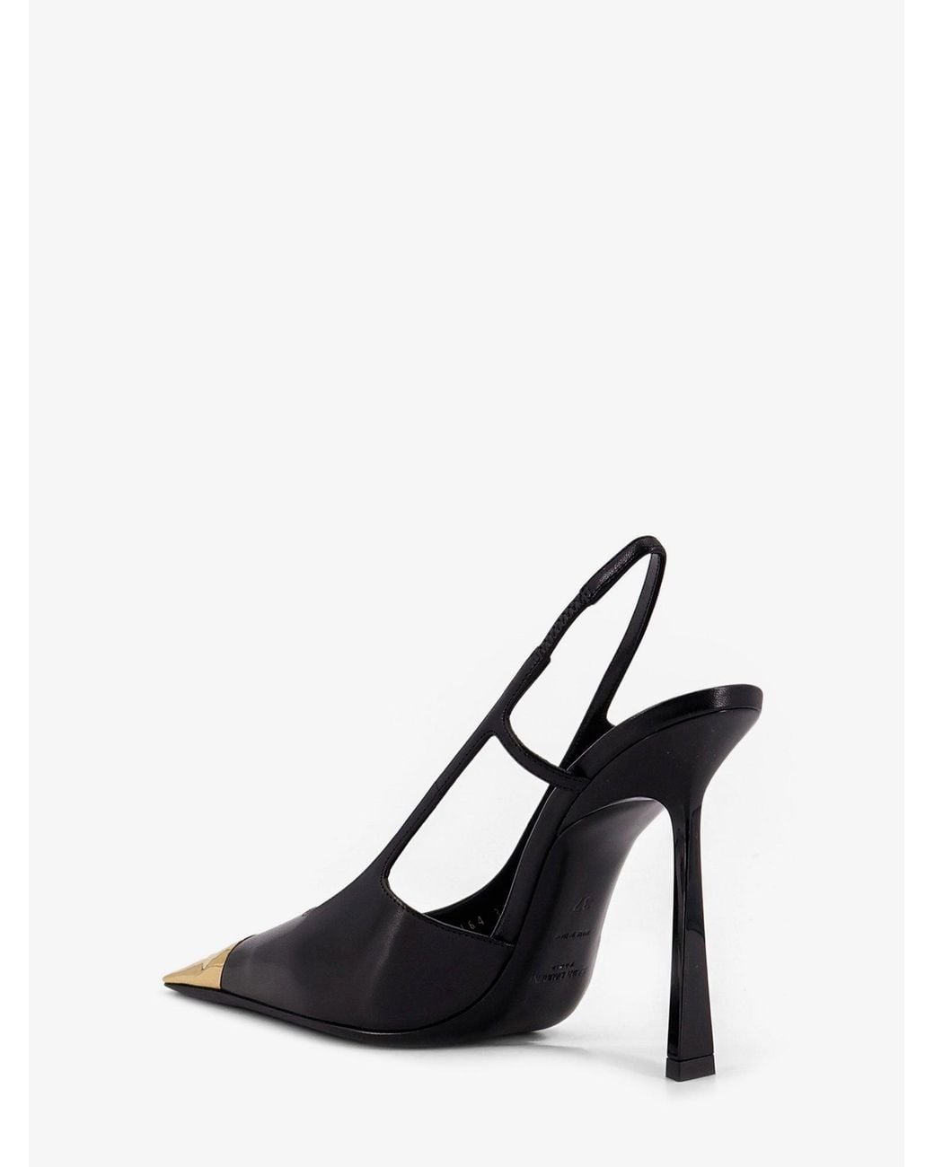 Saint Laurent Black Jeanne Leather Pumps