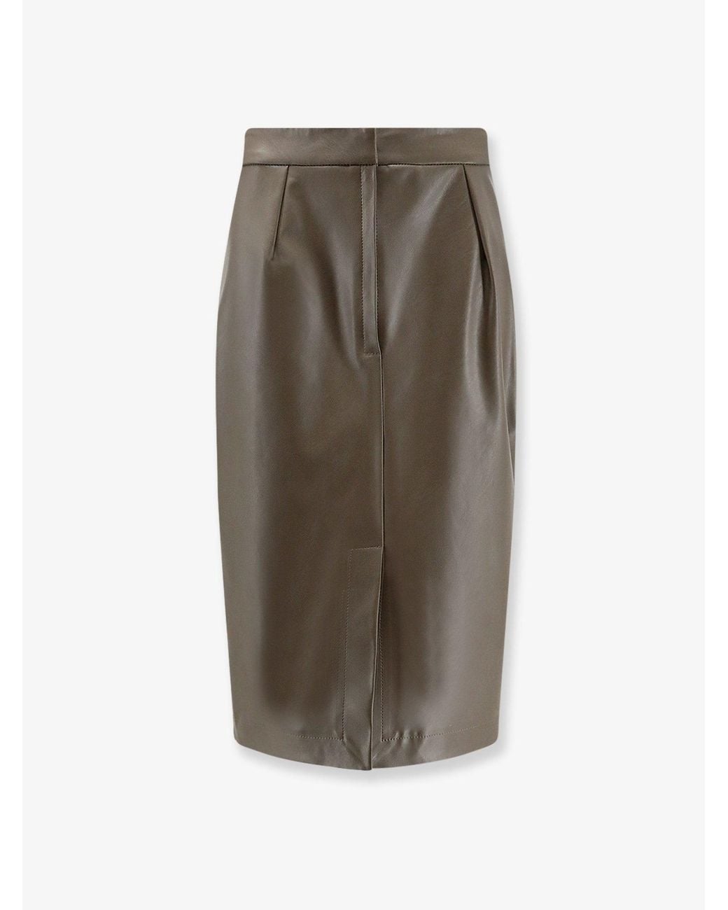 Stella McCartney Brown Alter Mat Midi Skirt