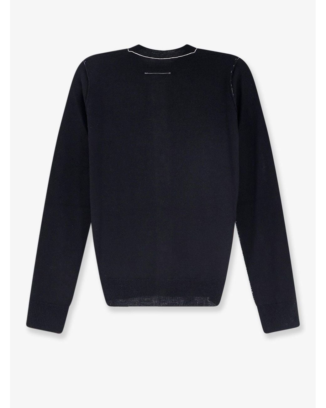 MM6 by Maison Margiela Blue Wool Blend Cardigan