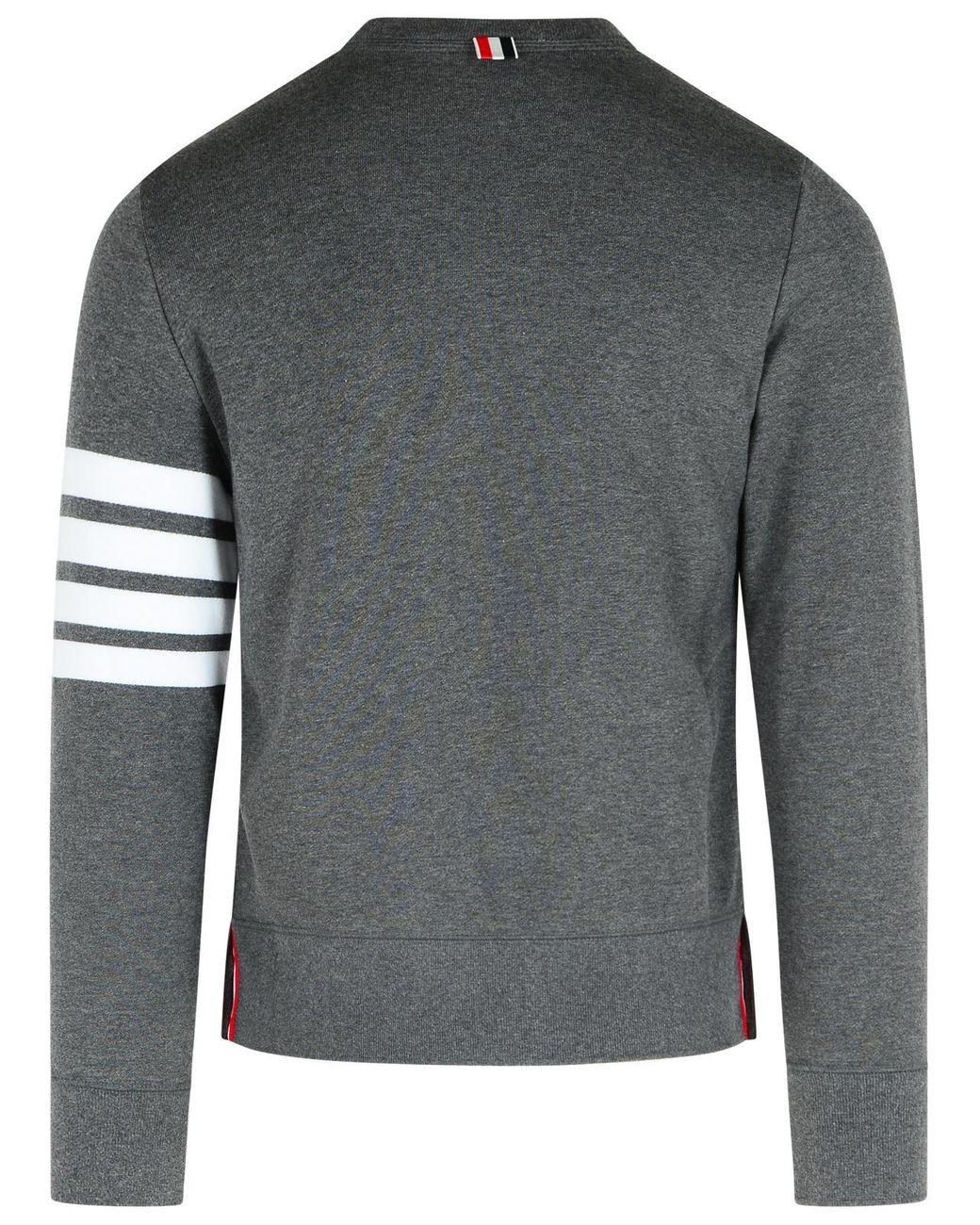 Thom Browne Gray '4 Bar' Dark Cotton Sweatshirt for men