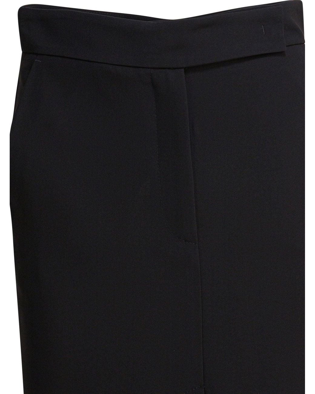 Semler Black Midi Skirt With Double Slit Skirts