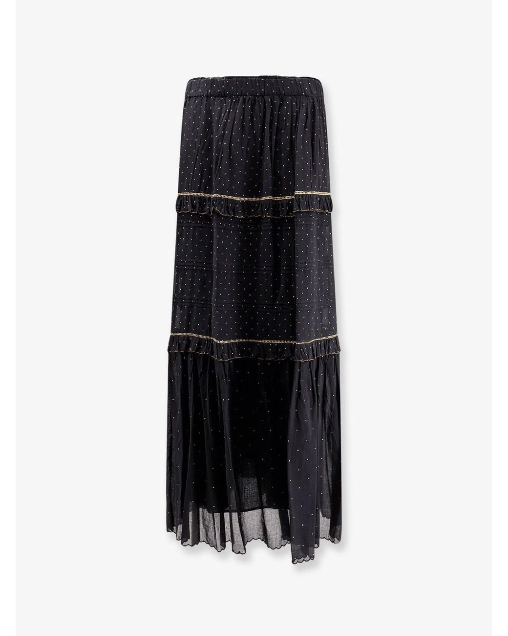 Isabel Marant Black Marant Etoile Volodia Polka-Dots Skirt