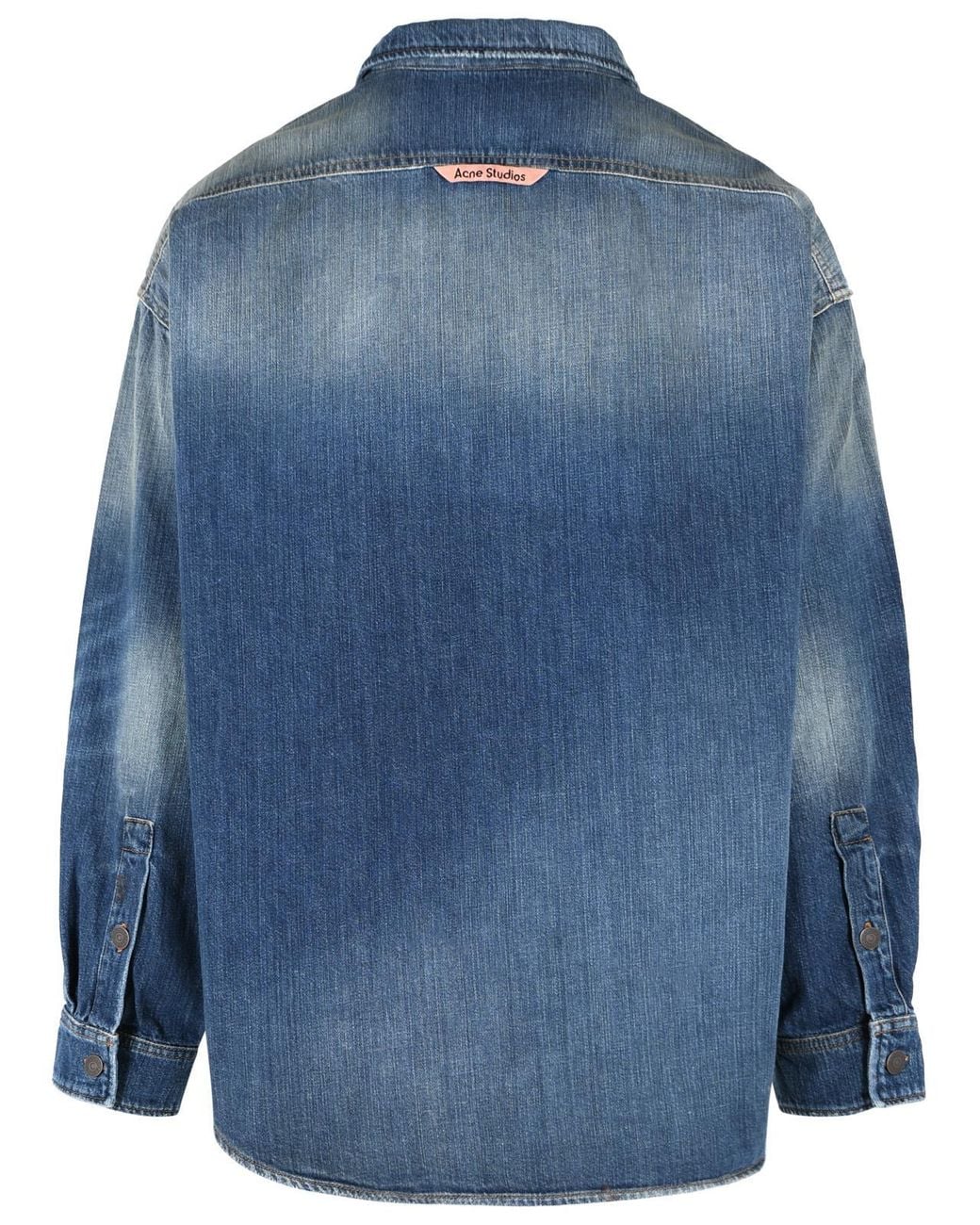 Acne Blue Cotton Shirt for men