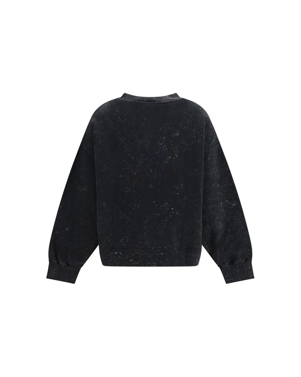 Ganni Black Isoli Forest Teddy Sweatshirt Phantom