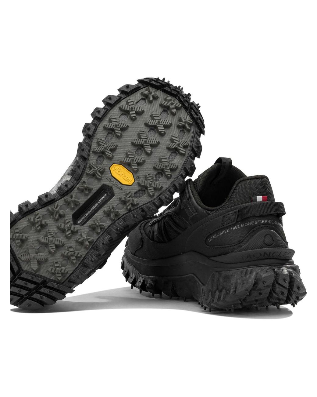 Moncler Black Trailgrip Gtx Low-Top Sneakers