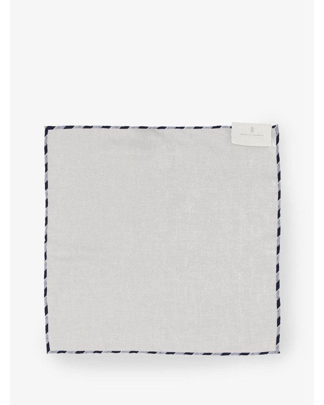 Brunello Cucinelli Gray Silk Pocket for men