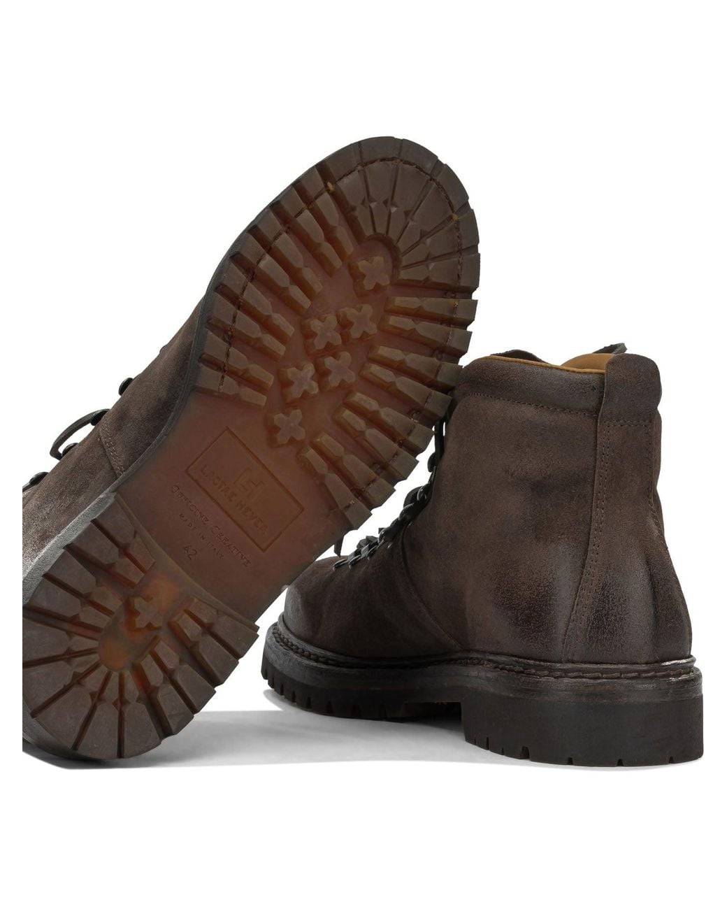 Officine Creative Brown Artik Flexi 002 Lace-Up Ankle Boots for men