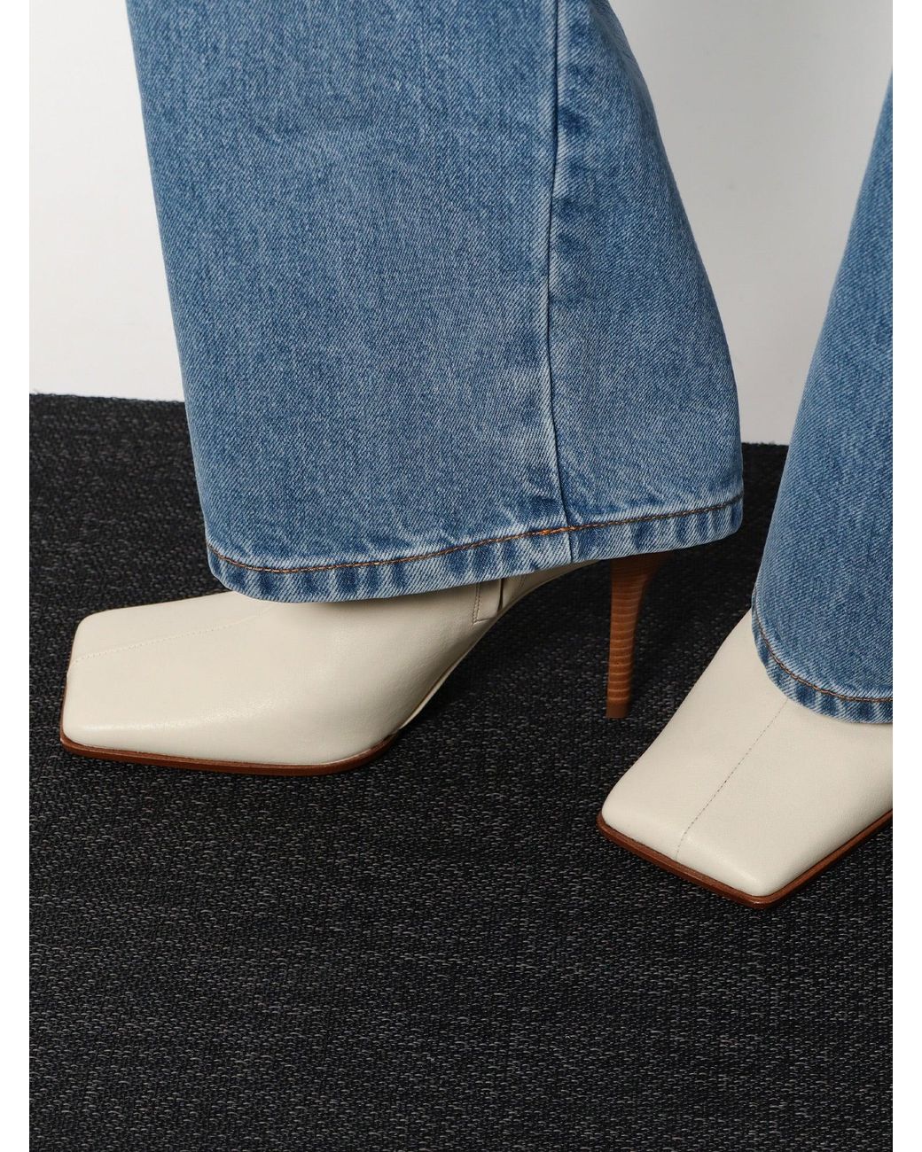 Alaïa White Leather Boots