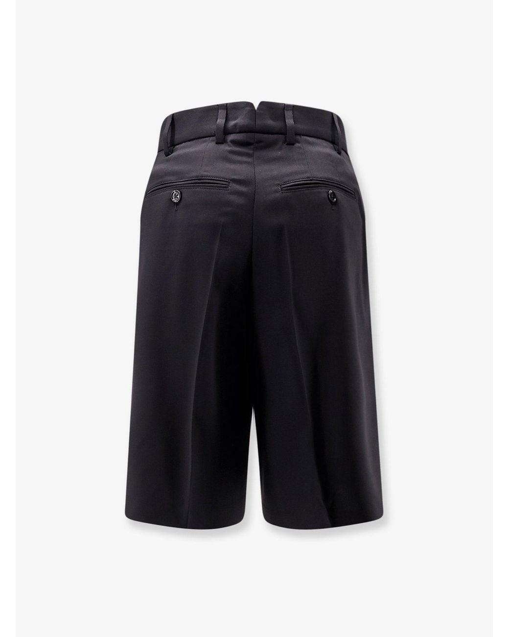 AMI Blue Virgin Wool Shorts for men