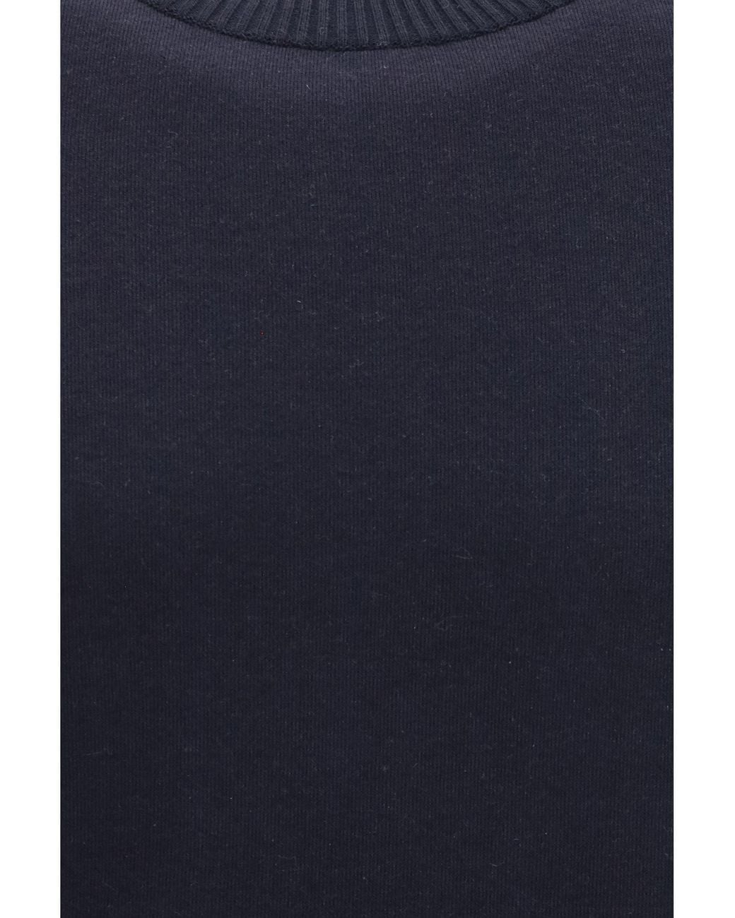 Loro Piana Blue Whitney Crew Neck Sweatshirt for men