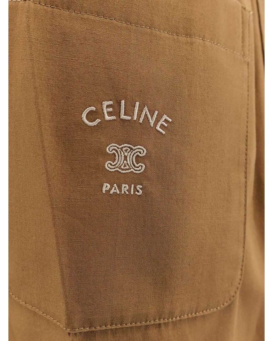 Céline Natural Cotton And Linen Trousers for men