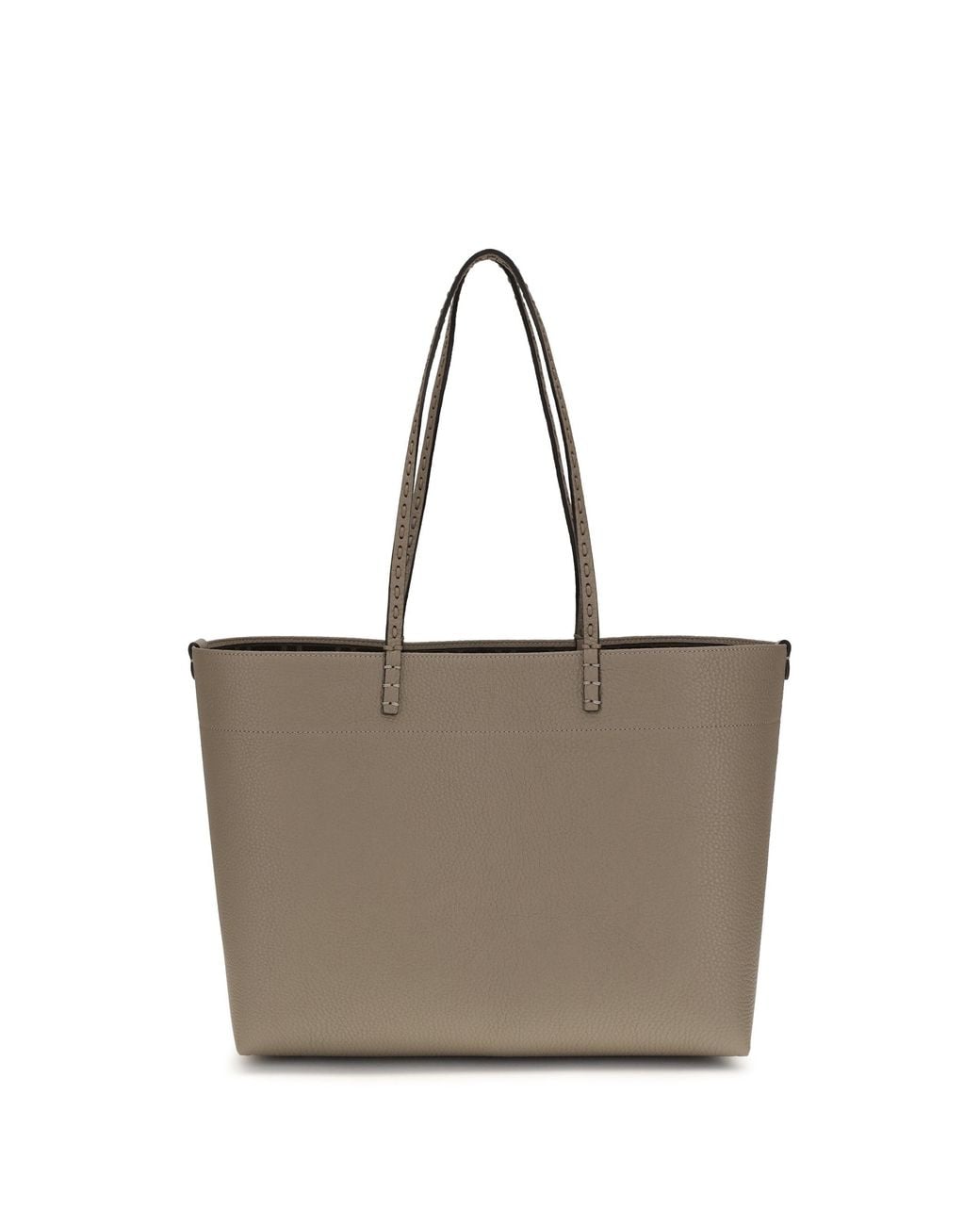 Fendi Gray Medium Roll Shopping Bag