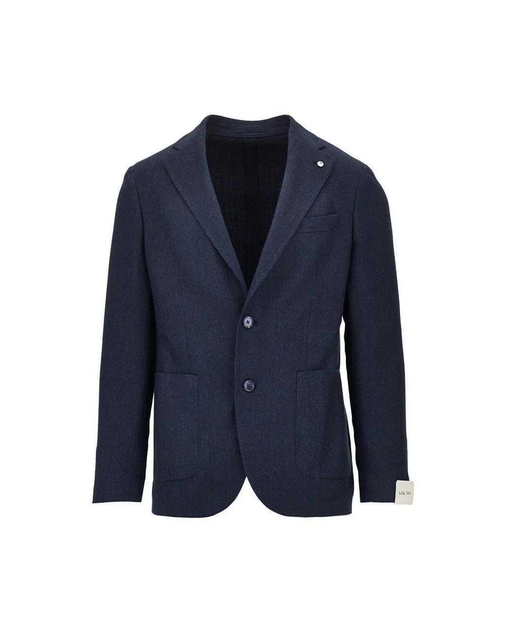 L.b.m. 1911 Blue L. B.M. 1911 'Jack' Single-Breasted Jacket for men
