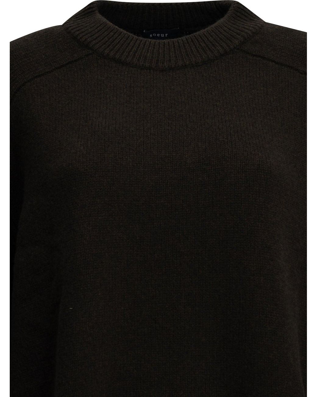 Soeur Black Will Crew-Neck Sweater
