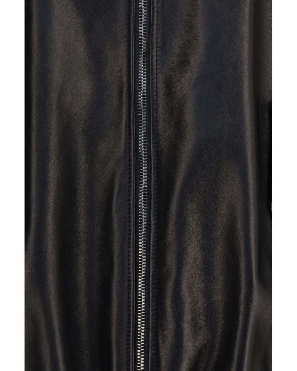 Brunello Cucinelli Black Leather Jacket