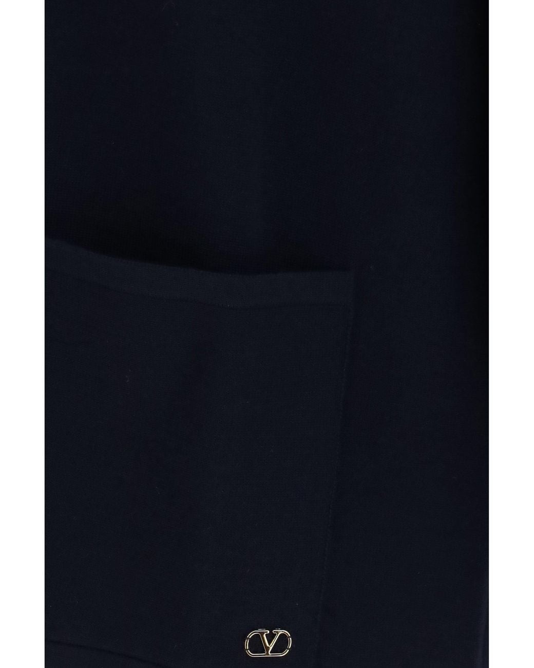 Valentino Blue Wool Cardigan With Vlogo for men