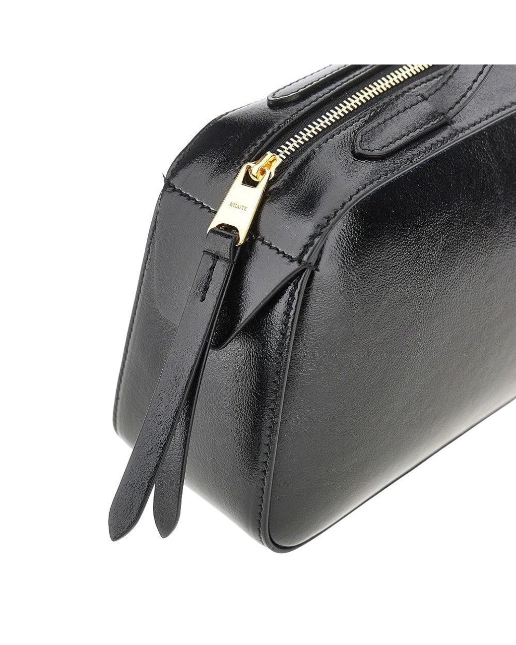 Khaite Black Simona Patent Leather Bag