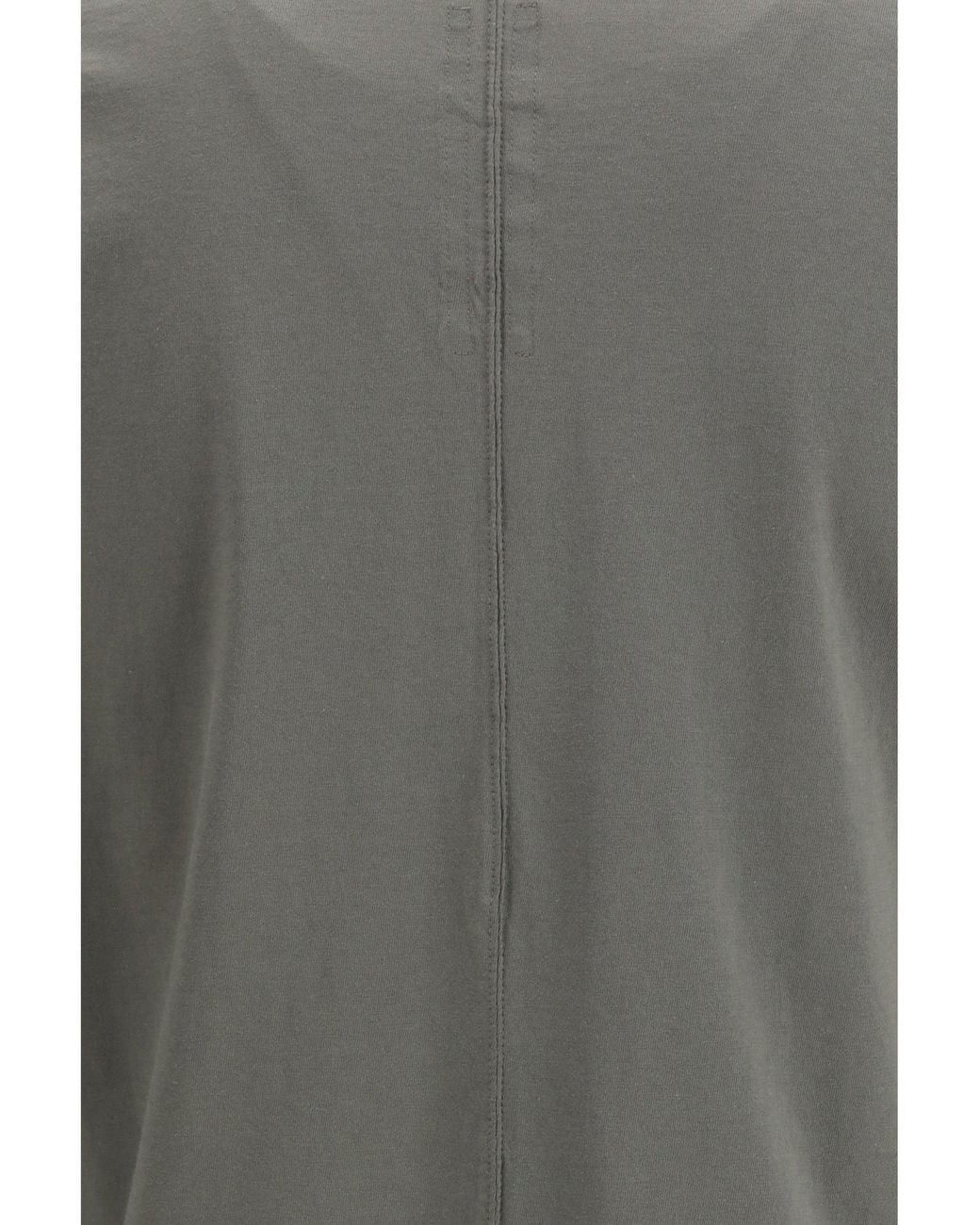 Rick Owens Gray Cotton T-Shirt for men
