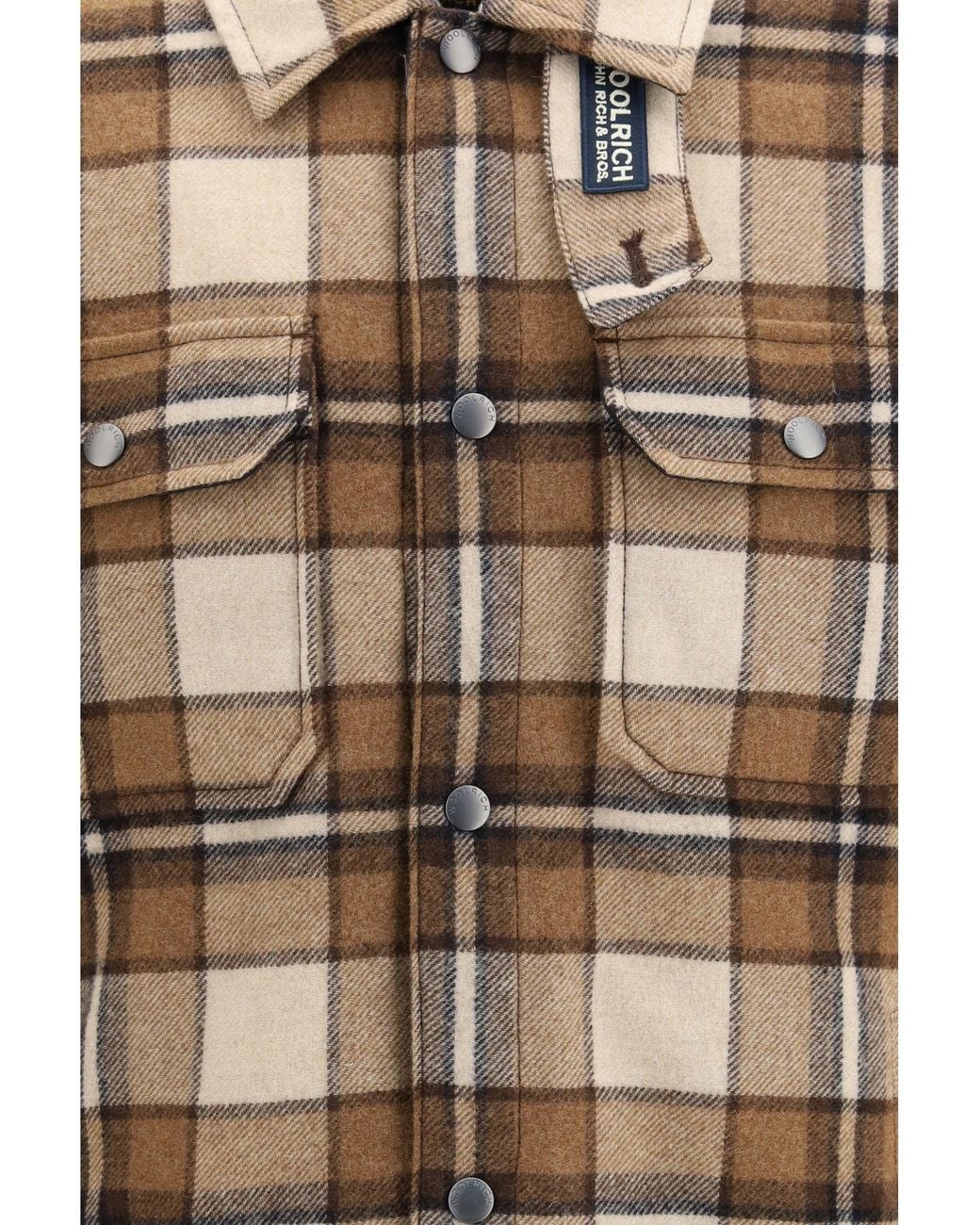Woolrich Brown Alaskan Check Jacket for men