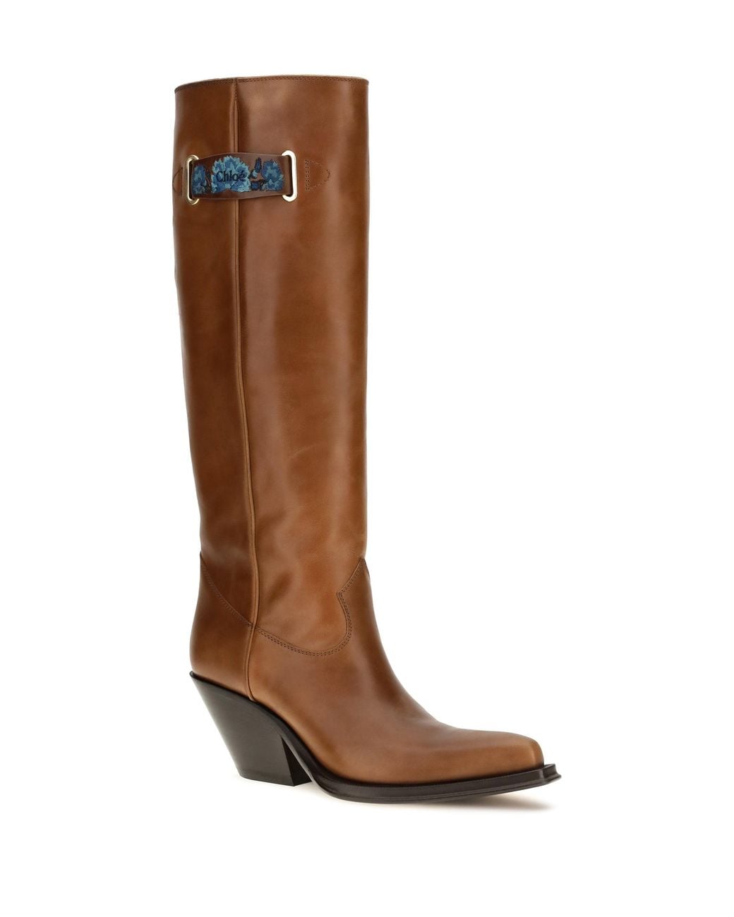 Chloé Brown Chloé Azelan Over-The-Knee Leather Boots