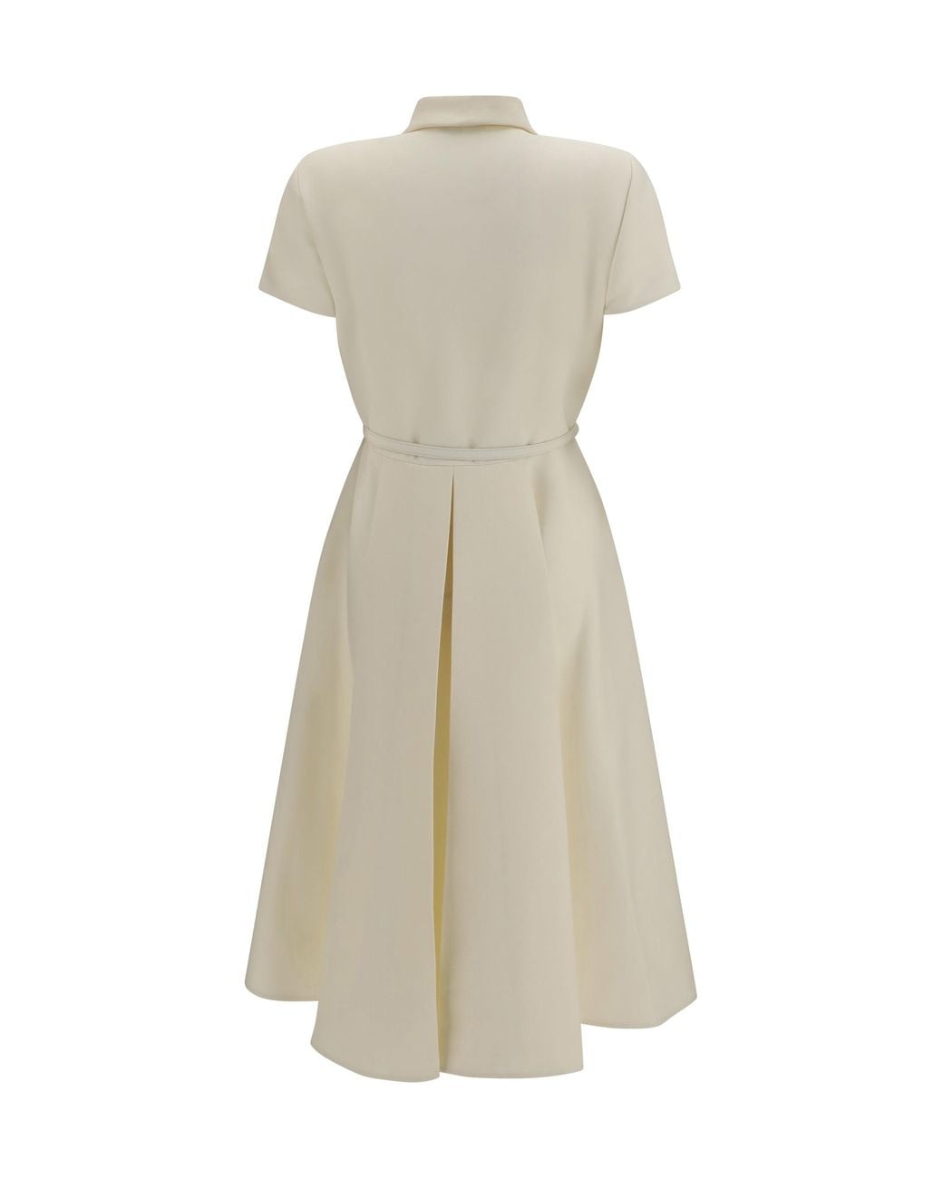 Fendi White Wool And Silk Dress