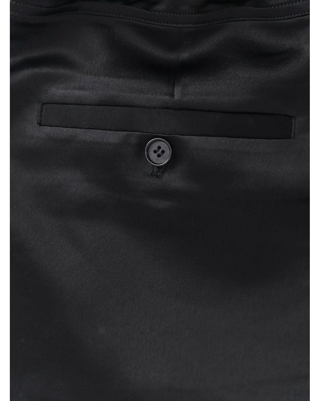 TONYWACK Black Satin Trousers