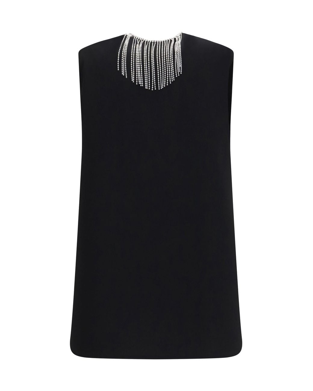 Max Mara Black Faglia V-Neck Top Nero