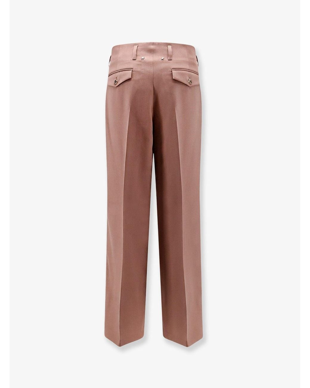 Golden Goose Deluxe Brand Pink Deluxe Brand Flavia Light Dry Wool Trousers