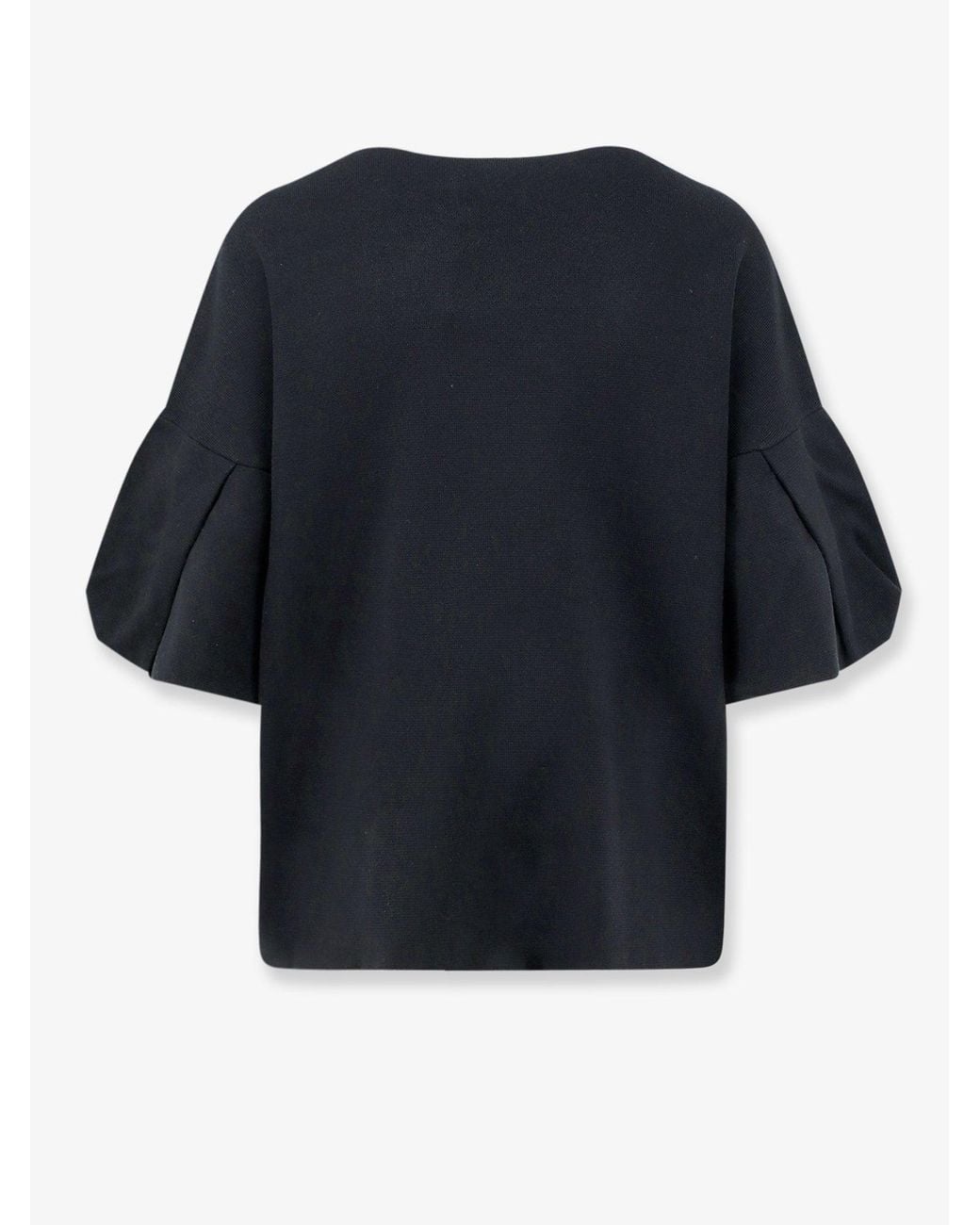 Nude Blue Wool Blend Boat Neck Sweater