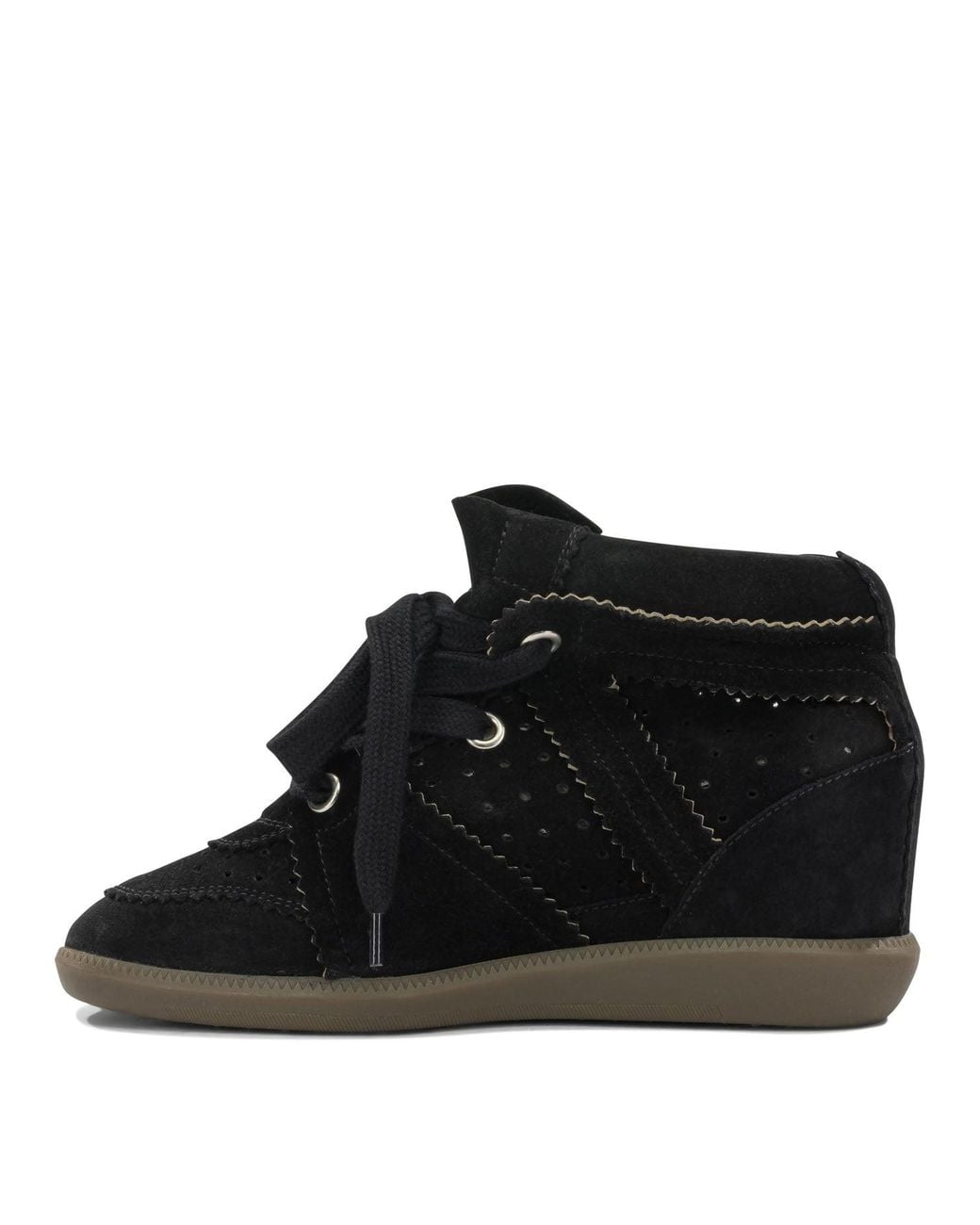 Isabel Marant Black "Bobby" High Top Sneakers