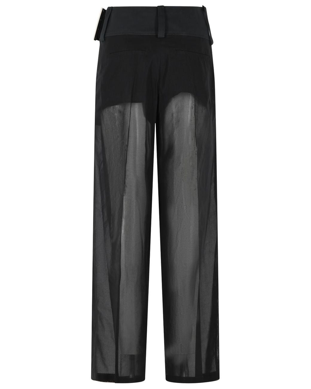 Sportmax Black 'Ferito' Loose Pants